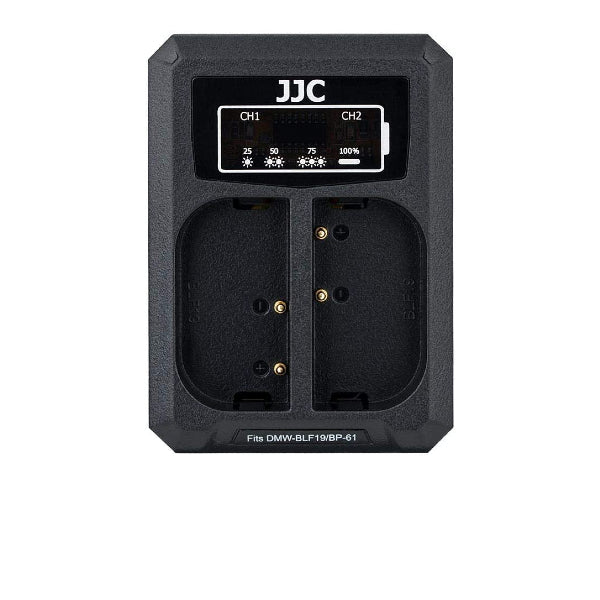 JJC Caricabatteria USB Doppio per Panasonic DMW BLF19 JJC Caricabatteria USB Doppio per Panasonic DMW BLF19